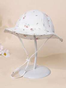 1pc Baby Solid Color Sun Hat, Breathable Beach Bucket Hat With Adjustable Drawstring, Suitable For Baby Boys And Girls In Summer - 1PC - View 17