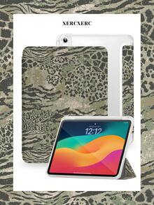 xercxerc Leopard Print Design IPad Air 11 Inch Case, IPad A16 Case, IPad 9th/10th/11th Generation Case, Fall IPad Case, Back To School, For IPad Pro 12.9, 11, 10.9 (2025/2024), IPad Air 10.9, 10.5, IPad Mini 8.3, Galaxy Tab S10+, S9+, S9, S8+, S8, S7 FE, A9, A8, A7+ - Nhiều màu - Xem 2