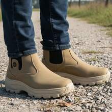 Men's Adventure Boot Trail Combat Boot Ketter Boots Non-Slip Sole Tractor Agro Whisky - 米色 - 查看 1