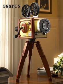 Classic Retro 3D Colorful Building Block Model Toys, Ideal For Creative DIY Assembly And Display. They Have A Nostalgic 1980s Style, Suitable For Collection And Commemoration.