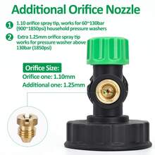 Bear Force High Pressure Washer Foam Cannon, 1L Foam Generator With 1/4" Quick Connector