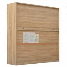 Computer Desk, Shelf Desk, Cabinet Desk, Work Desk, Cabinet Desk, Natural Wood, 120cm - Natural Color - View 7