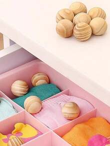 100 颗天然樟脑球，雪松香味家用衣柜防虫，防霉防虫浴室，天然樟脑球，雪松香味家用衣柜驱虫剂，浴室防霉防虫 - 彩色 - 查看 6