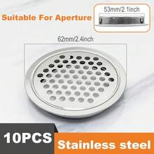 10PCS Wardrobe Honeycomb Air Vent, Stainless Steel & Insect Proof - Easy Installation For Closet Systems(White/Black/Gold/Silver) - Multicolor - View 9
