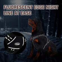 Arnés táctico para Perros, sin tirones arnés Ajustable para Mascotas con Lineas Reflecantes, para Perros medianos y Grandes Entrenamiento Caminar Caza. (S, Camuflaje del Desierto),37283233 - Brillante - Ver 5