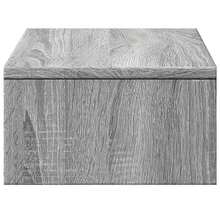 vidaXL Supporto per monitor con tiroirs sonoma gris bois d'ingénierie - Grigio - Visualizzare 6