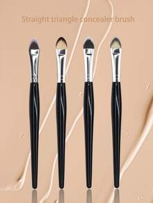 Tapered Concealer Brush/Under Eye Concealer Brush, Synthetic Fiber Bristles, Precise Application/Precision Tapered Design - With A Pointed Brush Tip That Gradually Tapers, It Is Perfect For Applying Concealer In Hard-To-Reach Areas Like Around The Lips And Under The Eyes. - Multicolor - View 17