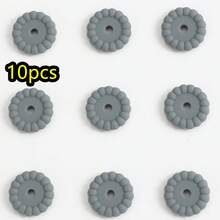 10pcs/Set Silicone Spacer Beads, 12/15mm Round Silicone Loose Beads For DIY Bracelet Necklace Jewelry Making - Disc - View 17
