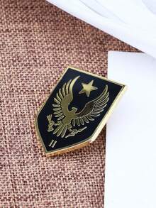 Spartan II Program Logo Hard Enamel Badge, Halo Alpha Game Badge, Gamer Accessory Gift - Multicolor - View 1