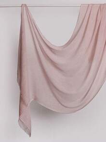 1pc Solid Color Textured, Breathable, Soft, Long Muslin Hijab Scarf,Beach,Holiday,Accessories,Travel Essential - Multicolor - View 16
