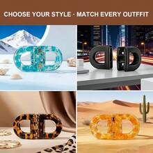 1PC Smart Magnetic Hair Clip Set, Upgraded Traditional Clip For Hands-Free Quick Styling, Invisible Hold For Office, Party & Travel - Black - View 8