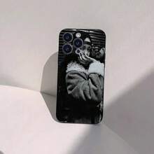 Funda de teléfono de silicona mate negra compatible con iPhone 17 Air, 16, 15, 14, 13, 12, 11 Pro Max, funda suave de TPU, funda compatible con iPhone 17 Pro, 17 Pro Max, 17, 16 Pro - z6 - Ver 2