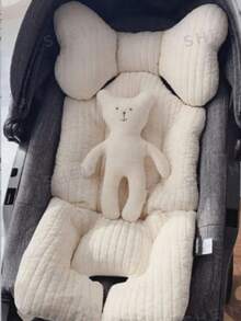 1pc Baby Stroller Seat Cushion, Infant Car Seat Thickened Cotton Pad - Multicolor - View 6