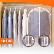 Kit Of Up To 10 Protective Bags/Covers For Shirts, Suits, Clothing, 60x120 Cm - 套裝包含10個單元 - 查看 2
