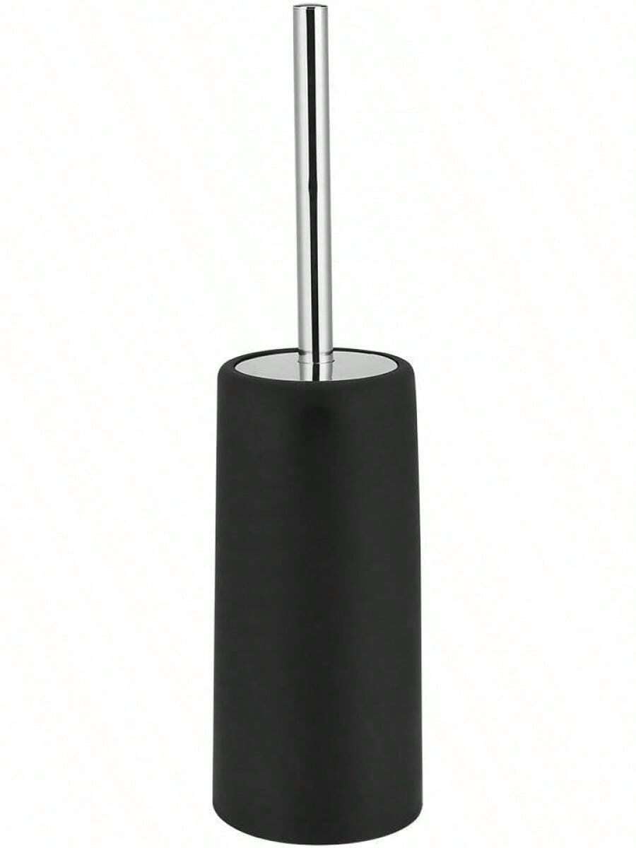 EstiloFdit Cepillo Para Lnodoro De Acero Inoxidable Cepillo Para Inodoro Compacto Fuerte Con Base Pesada Para BañO (Negro)VersióN Mejorada