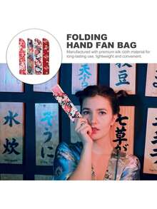 EstiloSEWACC 4 Uds. Bolsa Plegable Para Abanico De Mano Funda Protectora Para Abanico De Mano Plegable De Seda Vintage Bolsa Para Abanico De Bolsillo Bolsa De Para Baile Abanico DeVersióN Mejorada - 1 - Ver 9