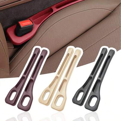 2pcs Car Seat Gap Filler Organizer Waterproof Car Seat Gap Plug Strip With 2 Grooves Seat Gap Storage Auto Interior Accessories