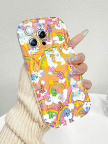 Ositos Cariñositos por todas partes: arcoíris, nubes, estrellas, pura felicidad. Esta elegante funda es compatible con iPhone 17, 16, 15, 14 Pro Max, 13, 12, 11, XR y XS Plus. Fabricada en silicona TPU, ofrece protección contra golpes y caídas, además de una sensación superior. Es el regalo ideal para familiares, amigos y seres queridos, y la opción perfecta para Año Nuevo. - transparente - Ver 3