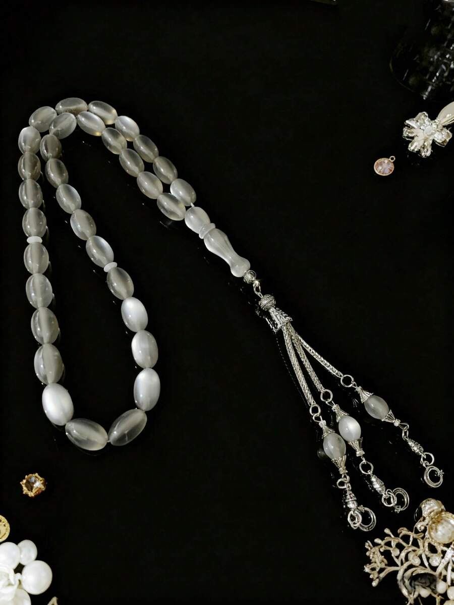 1pc Ramadan Exclusive Tasbih Prayer Beads, Shimmering Beaded Rosary - Perfect For Taraweeh Prayers & Ramadan Iftar Gifts - Multicolor - View 1