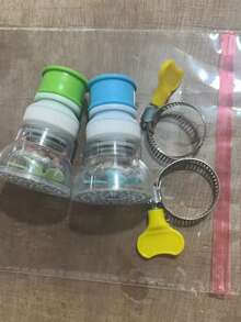 1/2/4件套水龙头花洒,便携式水龙头延长软管,手持花洒,适用于各种水龙头,可用于沐浴、宠物清洗、蔬菜冲洗、狗狗洗澡、美容产品,多功能水龙头防溅罩,厨房净水器,可伸缩旋转,带矿石节水花洒头 - 彩色 - 查看 13