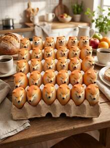 PETSIN Shiba Inu Egg Cartoon Dog Doll - Plastic Animal Toy, Various Breed Sizes, No Battery Required - Collectible Novelty Shiba Inu Egg Mini Doll, Perfect For Play And Decoration