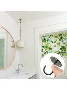 EstiloTendenciaGanchos Techo, Ganchos Montaje En Pared De Metal Resistente Para Colgar Comederos De PáJaros, Gancho De DecoracióN Al Aire Libre, 2 Piezas (Negro)Calidad PremiumVersióN Mejorada - blanco - Ver 12