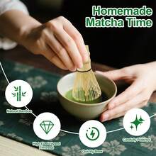 Matcha Tea Sets, Available In Various Styles, Include Tea Ceremony Accessories. Made Of High-Quality Porcelain And Natural Bamboo, These Sets Make Thoughtful Gifts For Tea Lovers, Perfect For Home, Office, Or Matcha Cafes. - 4件組-配件款帶濾網 - 查看 3