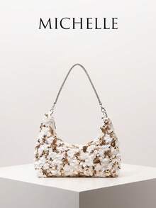 单肩包、亮片包、新娘派对包、晚礼服包、晚礼服配饰、女士手提包、婚礼用品、优雅女士包、女士礼物、情人节（随机图案） - 彩色 - 查看 1