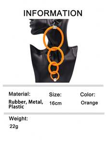 MARLIWOO 1 Pair Unique Gothic Style Fashion Punk Earrings, Earrings For Women - Multicolor - View 22