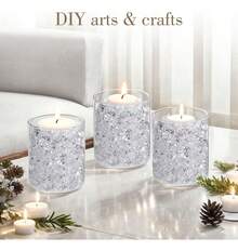 Tendencia100pz Rocas De Hielo Falso,diamante De Plástico,25x18mm TransparenteCalidad premium - 1 - Ver 4