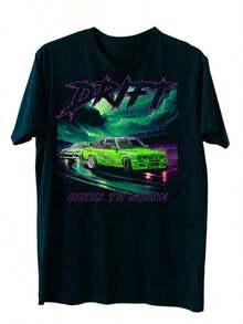 Cartoon Racing Car T-Shirt 57 - 黑九 - 查看 1