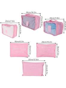 EstiloBolsa De Almacenamiento De Ropa, Juego De 6 Uds., Equipaje De Viaje, Maleta, Organizador, Paquete, Bolsas Para Ropa, Ahorro De Espacio (-3117200172814)VersióN Mejorada - Fditpv7iuk16gh-11 - Ver 3