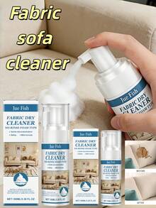 1 Bottle Universal Fabric Sofa Cleaner, Suitable For Living Room Sofa Cushions And Pillows, Effectively Dissolves And Removes Stubborn Stains, Making Fabric Sofas Look Brand New. Easy To Use: Just Spray Directly On Stains And Ensure Full Coverage. - Multicolor - View 2