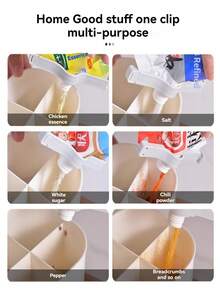 Reusable Silicone Sealing Clips - Ideal For Sealing Snacks, Tea, Milk Powder, Etc. - Kitchen Storage And Organization - Multicolor - View 11
