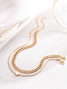 Nooxian 3 st/set damfotlänk i feststil, flerskiktad guldkedja med stjärnhänge, skiktad fotlänk, nischade originella fotsmycken, present till kvinnor (ingen presentask) (slumpmässig stjärnhängeskvantitet) - Gult guld - Visa 4