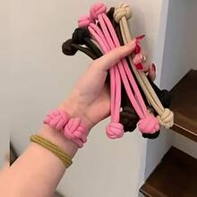 Bộ trang trí phòng 4 món: Dây buộc tóc, dây chun buộc tóc co giãn cao, vòng buộc tóc màu trơn, kẹp tóc bền và phụ kiện, dùng được cho cả nam và nữ. - Nhiều màu - Xem 3