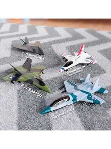 EstiloTendenciaUnited Sates  - Paquete De 4 Aviones Fundidos A PresióN De EscuadróN De Aviones Militares, Jets De Combate Militares, Modelos De AvióN De Aire Fundido A TroquelCalidad PremiumVersióN Mejorada - Air  de la Fuerza Aérea - Ver 10