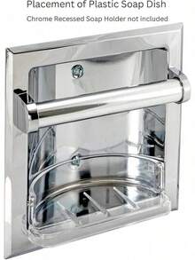 EstiloTendenciaEZ-FLO 15204 - Jabonera De PláStico Transparente De Repuesto Para BañOCalidad PremiumVersióN Mejorada - Reemplazar la jabonera de plástico - Ver 5