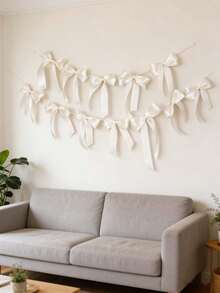 6pcs/12pcs/24pcs Pink/White Bow Ribbons, Suitable For Holiday Parties, Ribbons, Bows, Mother's Day Fashion Decor, Daily Party Supplies, Valentine's Day Decor, School Decor - Multicolor - View 8