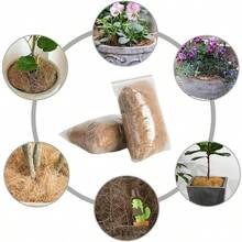 100g Natural Coconut Fiber Mats - Protect Garden Plant Soil, Breathable And Heat-Insulating Bird Warming Mats/Pot Covers, Reusable Coconut Fiber Mats, Suitable For Christmas Gardening, Poultry/Plant Protection, Bird Warming Mats, Plant Protection, Durable Material. - Multicolor - View 5