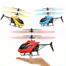Rechargeable Remote-Controlled Airplane With Integrated Two-Way Sensory Suspension And Toy Helicopter Sensor. - Red - View 4
