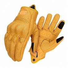 Motorcycle Gloves Black Leather Motorbike Gloves Touch Screen Gloves Motocross Moto Racing Biker Anti Fall Glove Bicycle Riding Protection Motorcycle Accessories For Women Men Rider Gifts - SU06-2 - View 15