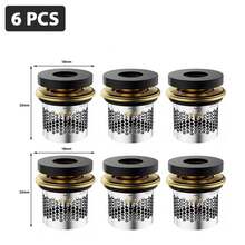 Filtro fuerte válvula de parada de agua junta de latón anillo de sellado válvula angular junta de silicona filtro parada accesorios para grifos de agua 1-8 Uds - 6 piezas - Ver 2