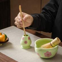 Matcha Tea Sets, Available In Various Styles, Include Tea Ceremony Accessories. Made Of High-Quality Porcelain And Natural Bamboo, These Sets Make Thoughtful Gifts For Tea Lovers, Perfect For Home, Office, Or Matcha Cafes. - Bộ 2 món - Họa tiết hoa anh đào - Xem 6