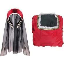 Anne Boleyn Dress  Queen Cosplay Costume Renaissance Dress Elizabethan Ball Gown For Women - 紅色 - 查看 9