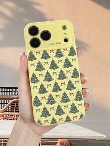 Festliche Handyhülle mit Weihnachtsbaum- und roter Schleifenmuster – Winterliche Ästhetik, Schutzhülle und robustes Zubehör, kompatibel mit iphone17 promax/17 pro/17/Air/16promax/16pro/16/15promax/15pro/15/14promax/14pro/14/13promax/13pro/13/12promax/12pro/12 - Grau - Übersicht 6