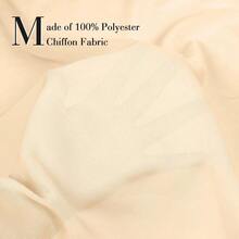 P Pothuiny Women Chiffon Sheer Shawl Wraps For Evening Dresses, 79inchx24inch Lightweight Soft Chiffon Scarfs Wedding Party Bridal,79inchx24inch,Nude - Nude - 查看 6