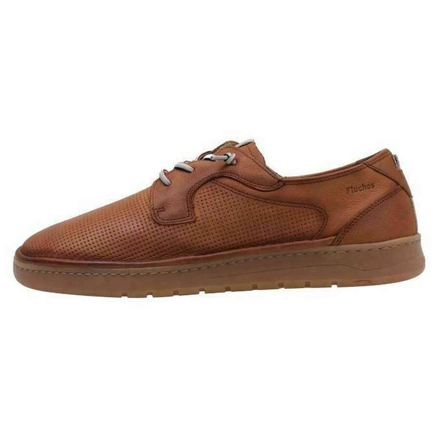 Fluchos Lace Shoes 10184-605361 For Man In Color Brown - بني - مشاهدة 1