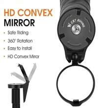 Adjustable Bicycle Rearview Mirror, 360° Rotatable Handlebar Mirror, Suitable For Road Bike/Mountain Bike/City Bike, Wide Angle Safety Anti-Shock, Easy Installation - A - View 8