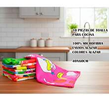 10 Pieces Of Hand Towels - Kitchen Towel - Microfiber - Soft To The Touch - Various Designs - متعدد الألوان - مشاهدة 1
